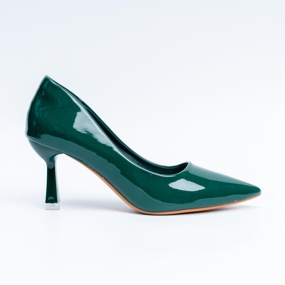 Solaris Stilettoes - Green Casual Heels - view 2