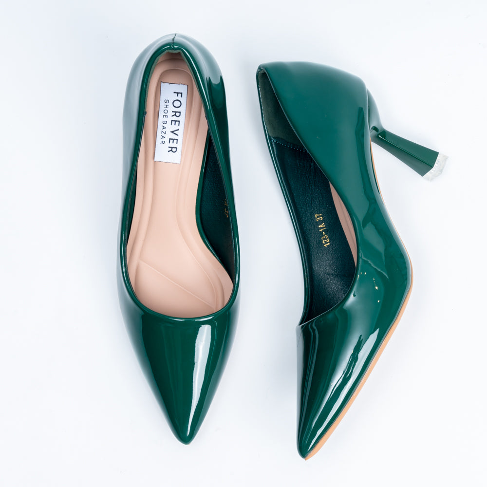 Solaris Stilettoes - Green Casual Heels - view 4