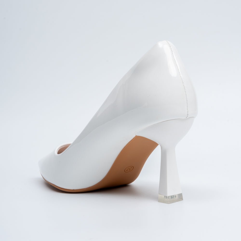 Solaris Stilettoes - White Casual Heels - view 6