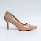Solaris Stilettoes - Khaki Casual Heels - view 2