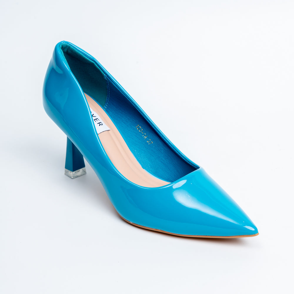 Solaris Stilettoes - Blue Casual Heels - view 3