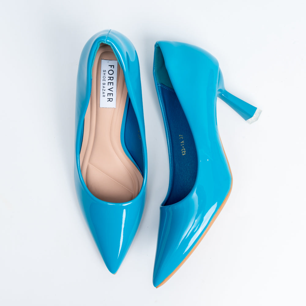 Solaris Stilettoes - Blue Casual Heels - view 5