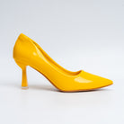 Solaris Stilettoes - Yellow Casual Heels - view 2