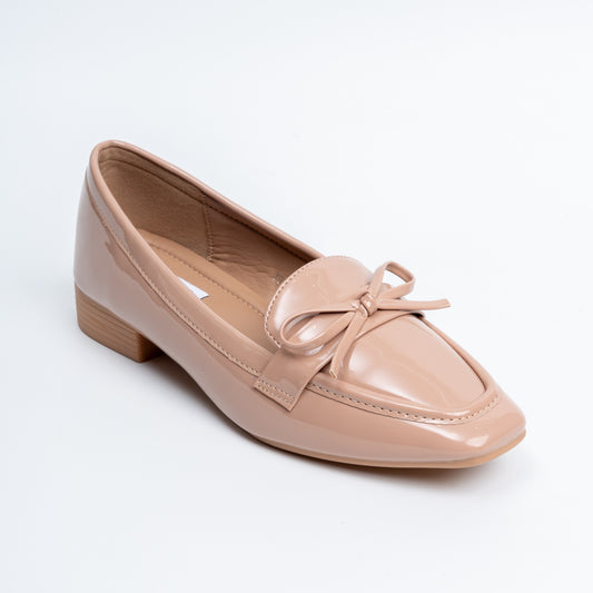 Glossy Grace - Khaki Casual Loafer