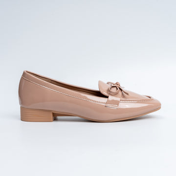 Glossy Grace - Khaki Casual Loafer
