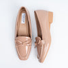 Glossy Grace - Khaki Casual Loafer