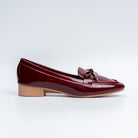 Glossy Grace - Maroon Casual Loafers