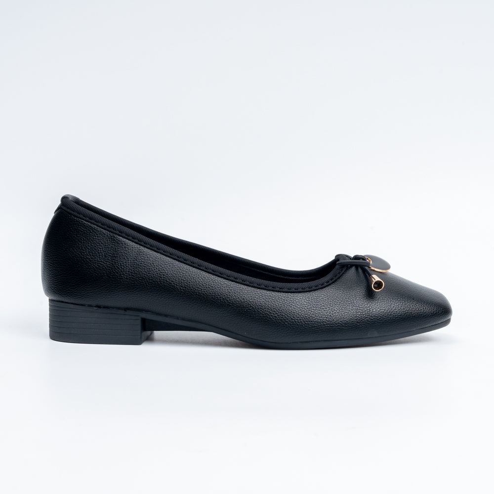 Ebony Elegance - Black Casual Flats