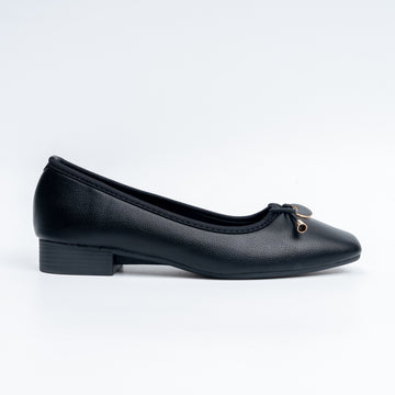 Ebony Elegance - Black Casual Flats