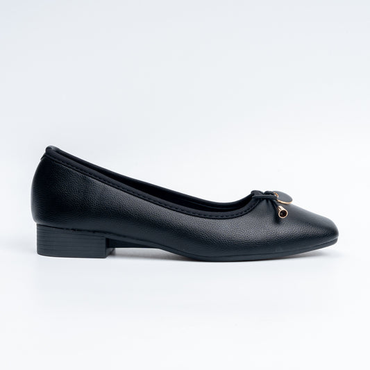 Ebony Elegance - Black Casual Flats