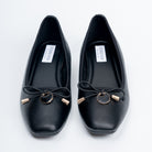 Ebony Elegance - Black Casual Flats - view 3