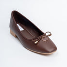Ebony Elegance - Brown Casual Flats - view 3
