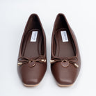 Ebony Elegance - Brown Casual Flats - view 4
