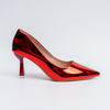 Mirror Muse - Red Metallic Pumps
