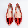 Mirror Muse - Red Metallic Pumps