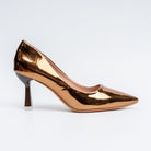 Mirror Muse - Brown Metallic Pumps - view 2