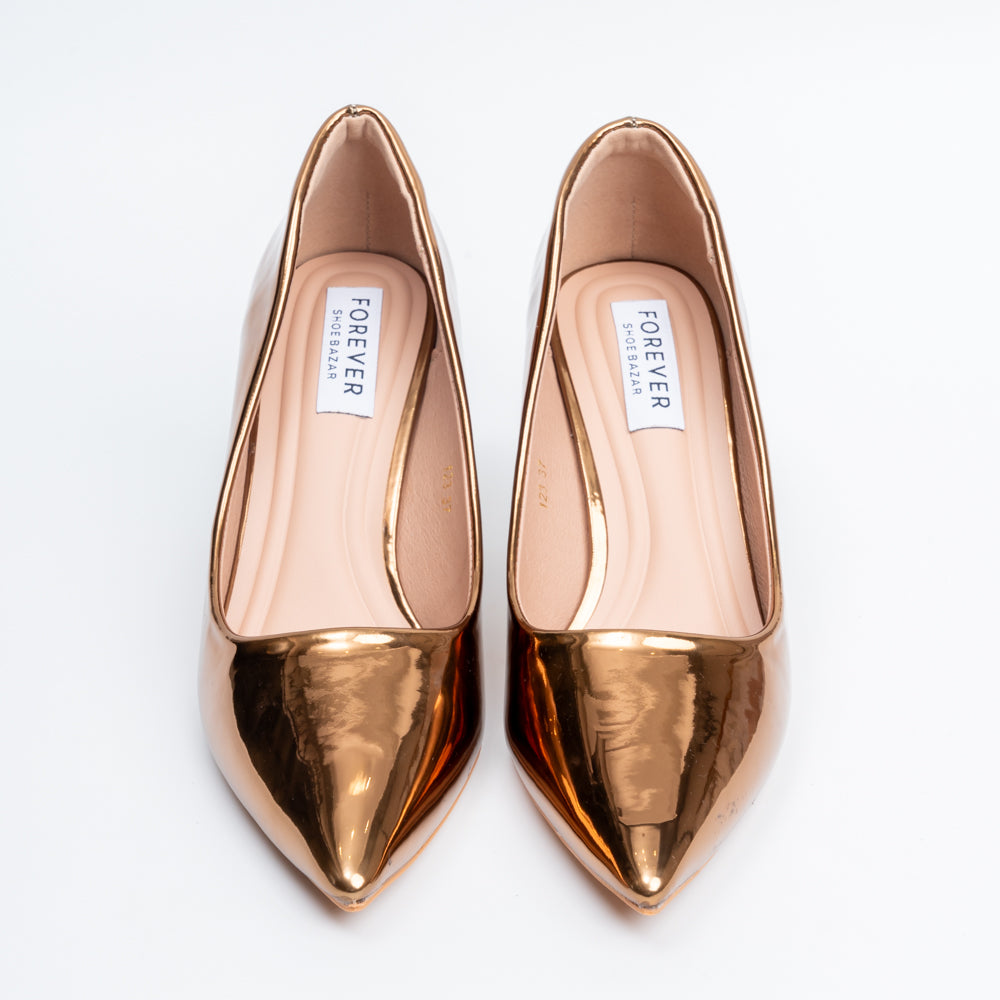 Mirror Muse - Brown Metallic Pumps - view 4