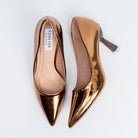 Mirror Muse - Brown Metallic Pumps - view 5