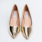 Mirror Muse - Gold Metallic Pumps - view 4