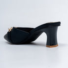 Pearl Embellished - Black Mules - view 6