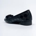 The Quilted Charm - Black Flat Ballerinas - view 5