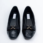 The Quilted Charm - Black Flat Ballerinas - view 3