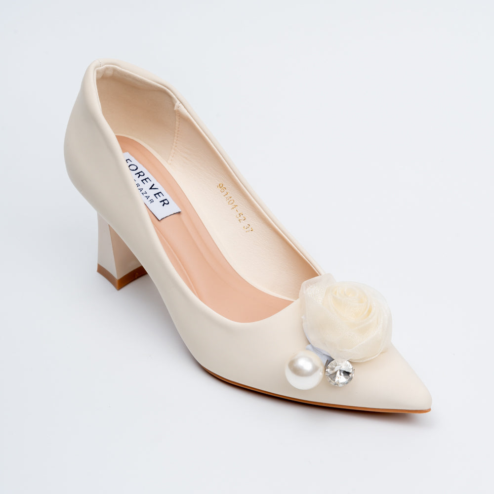 The Ophelia - Beige Party Heel - view 3
