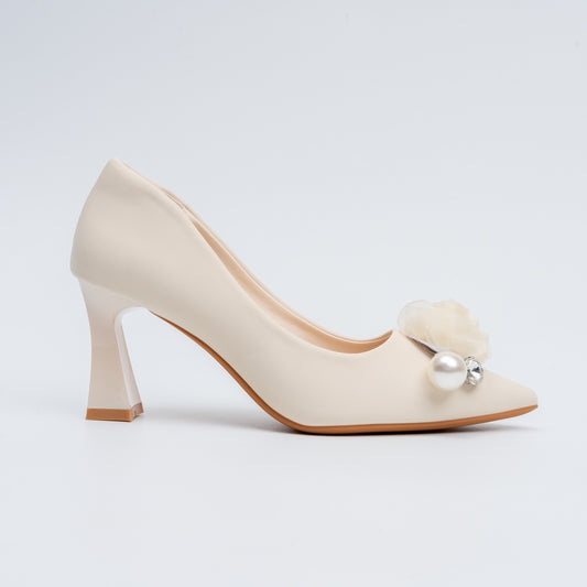 The Ophelia - Beige Party Heel