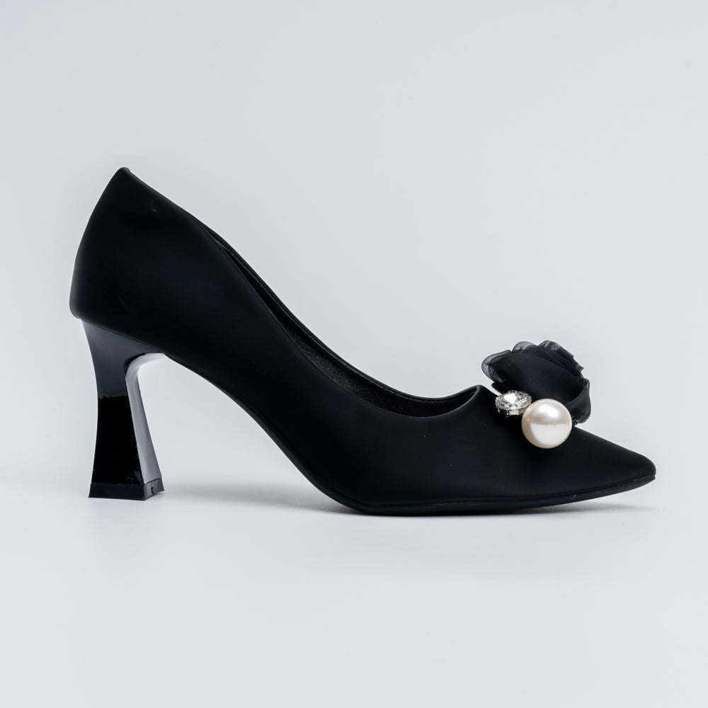 The Ophelia - Black Party Heel - view 2