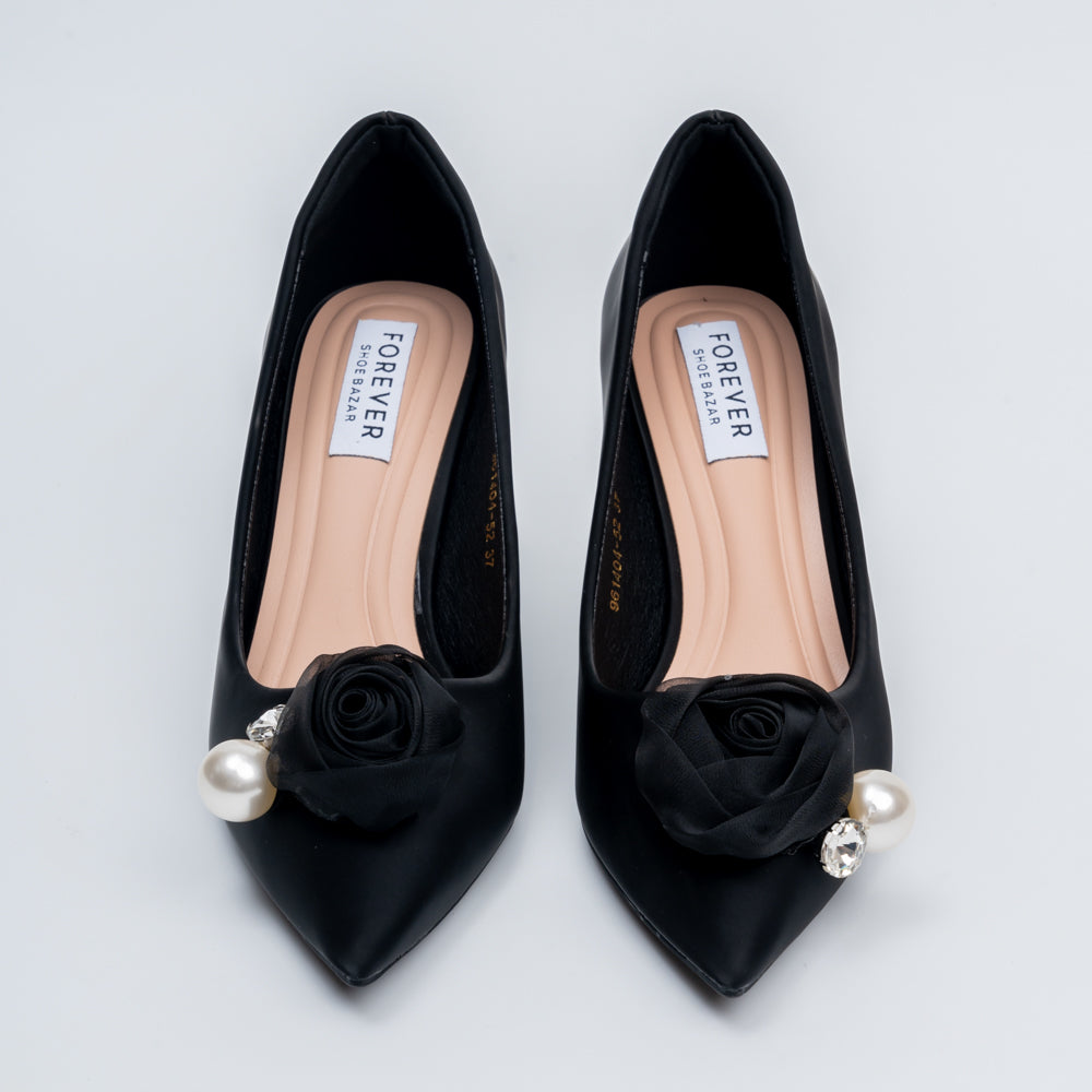 The Ophelia - Black Party Heel - view 4