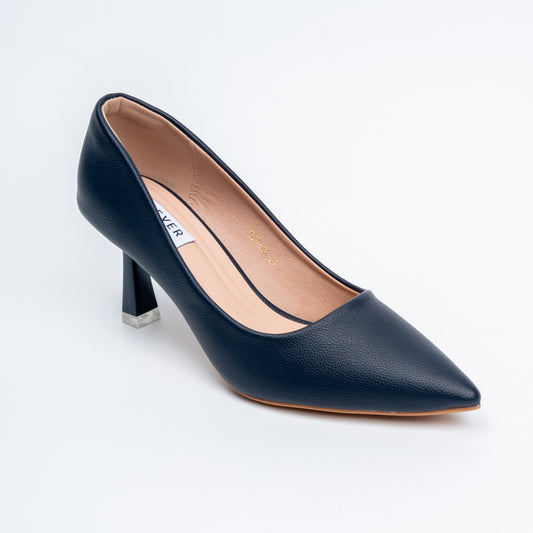 The Sculpted - Black Casual Heel