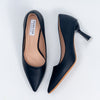 The Sculpted - Black Casual Heel