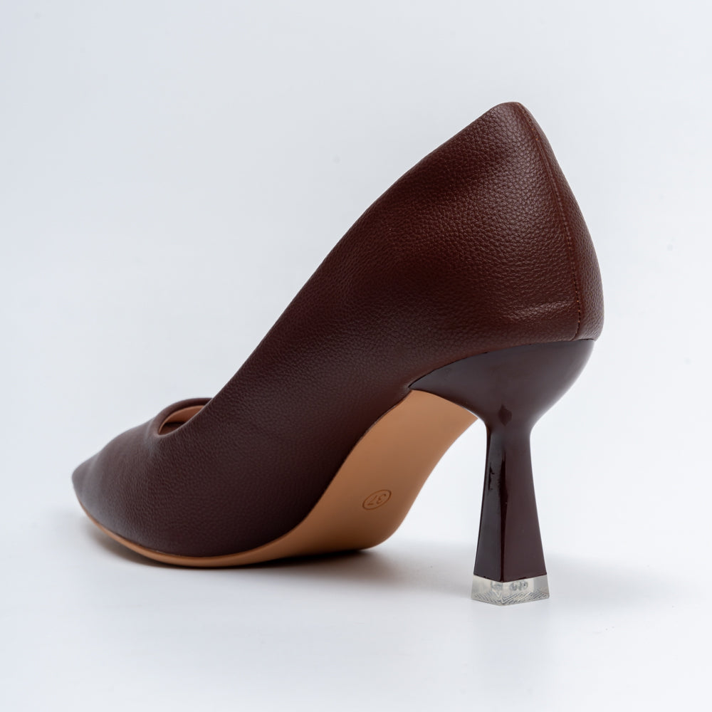 The Sculpted - Brown Casual Heel - view 6