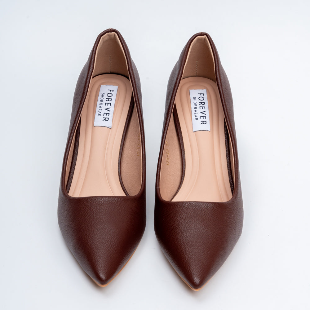 The Sculpted - Brown Casual Heel - view 4