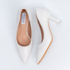 The Sculpted - White Casual Heel