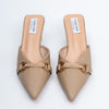 Urban Elegance - Grey Mules