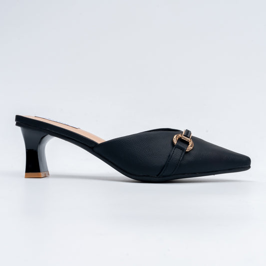 Urban Elegance - Black Mules