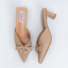 The Gigi - Khaki Mules - view 4