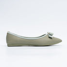 The Bella Bow - Green Flat Ballerinas - view 2