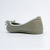 The Bella Bow - Green Flat Ballerinas