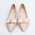 The Bella Bow - Beige Flat Ballerinas - view 4