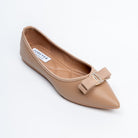 The Bella Bow - Khaki Flat Ballerinas - view 3