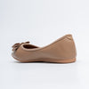 The Bella Bow - Khaki Flat Ballerinas