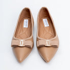 The Bella Bow - Khaki Flat Ballerinas - view 4