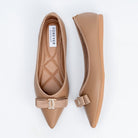 The Bella Bow - Khaki Flat Ballerinas - view 5
