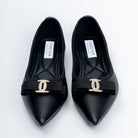 The Bella Bow - Black Flat Ballerinas - view 4