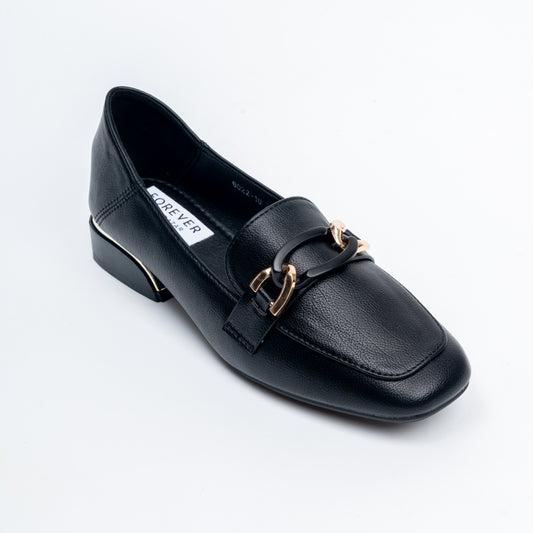 The Gilded Chain - Black Casual Loafers