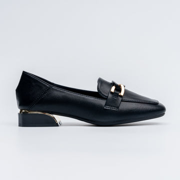The Gilded Chain - Black Casual Loafers