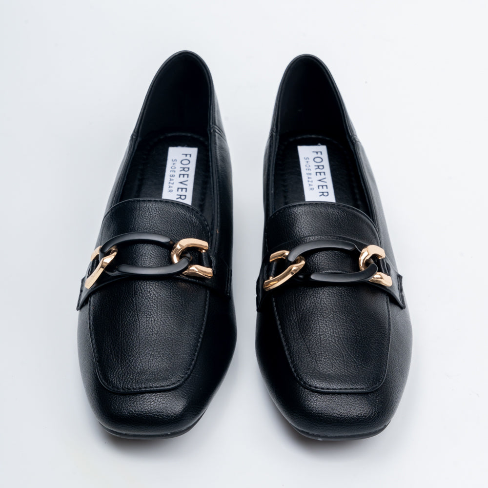 The Gilded Chain - Black Casual Loafers - view 3
