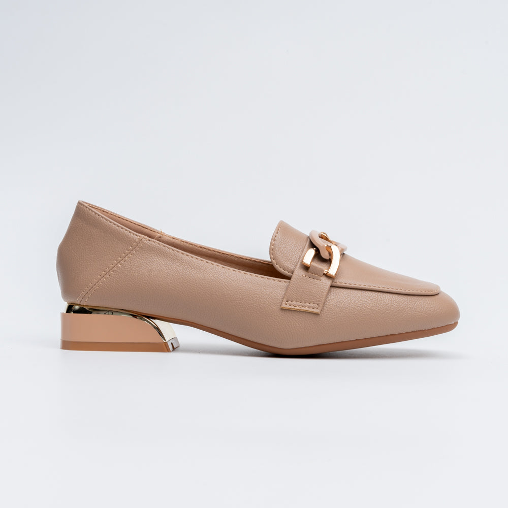 The Gilded Chain - Khaki Casual Loafers - view 2